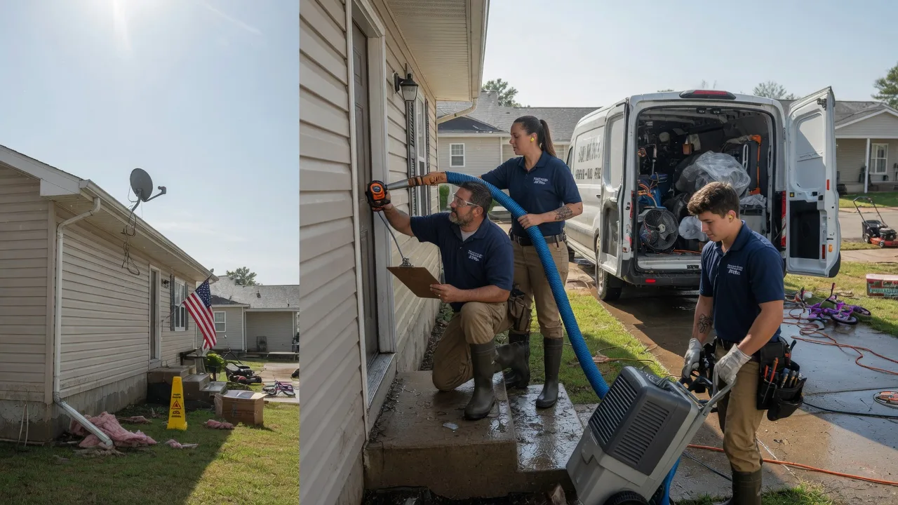 Ceiling Water Damage Restoration in Iowa, LA near me